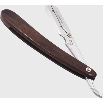 Břitva na holení Parker SRDW Dark Brown Shavetta na holení s dřevěnou rukojetí
