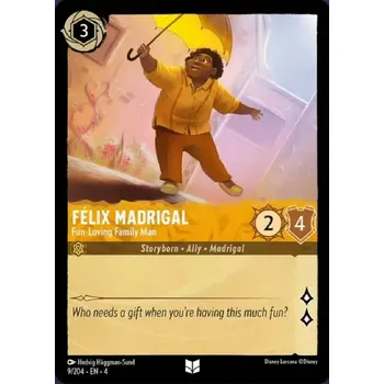 Sběratelská karetní hra URS 009/204 Félix Madrigal - Fun-Loving Family Man Verze: NORMAL, Stav Produktu: Near Mint