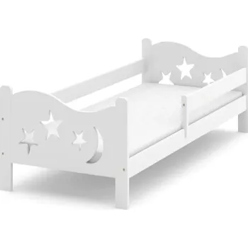 Dětská postel MB Dětská postel Nocturno - masiv borovice 80x180 cm bílá + ROŠT ZDARMA