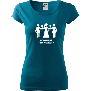 Nevěsty podpůrný tým - Dámské triko Pure - 3XL ( Petrolejová )