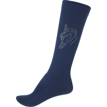 Jezdecké oblečení Horka Jezdecké podkolenky Crystal Barva: Modrá, Velikost: M