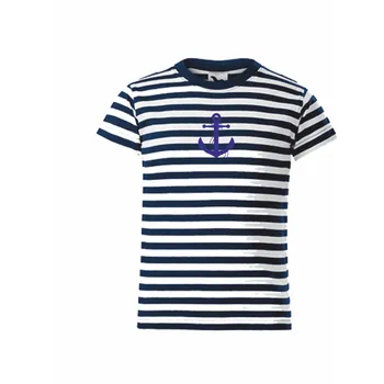 Chlapecké tričko ON-DESIGN Dětské tričko s KOTVOU Velikost: 110 cm/4 roky, Barva: modrý proužek