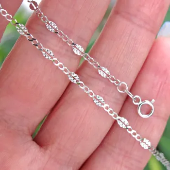 Náramek Zlatý zdobený náramek 2,4mm z bílého zlata 0,70g 17cm Zlato 14k(585/1000)