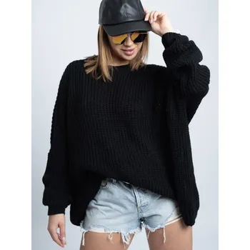 Dámský svetr Dámský oversize COCO BLACK svetr , VELIKOST UNI ( S, M , L )