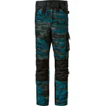 RIMECK® Vertex Camo Pracovní kalhoty pánské Velikost: 60, Barva: camouflage petrol