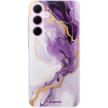 Pouzdro na mobilní telefon Odolné silikonové pouzdro iSaprio - Purple Gold Marble - Samsung Galaxy A35 5G