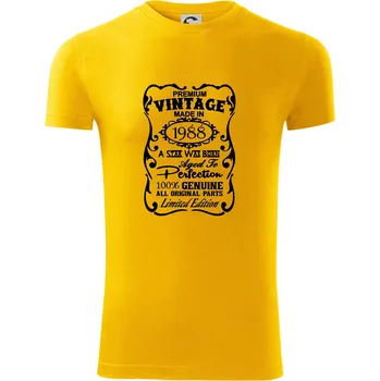 Vintage Etiketa - 1988 - Viper FIT - Pánské zůžené tričko - 3XL ( Žlutá )