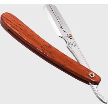 Břitva na holení Parker SRRW Light Brown Shavetta na holení s dřevěnou rukojetí