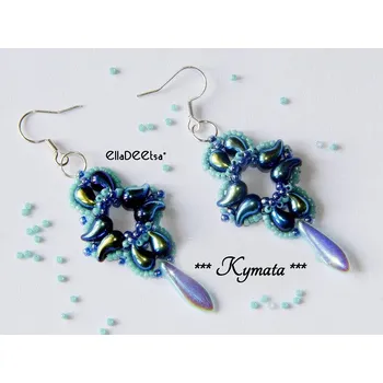 Korálek Náušnice Kymata č. 1169 - stavebnice