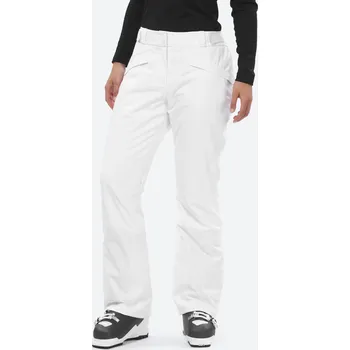 Snowboardové kalhoty WEDZE Dámské lyžařské kalhoty 580 46 BÍLÁ