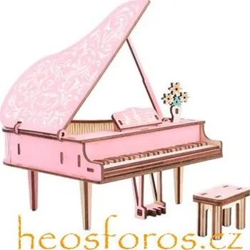 Puzzle Woodcraft Dřevěné 3D puzzle Klavír