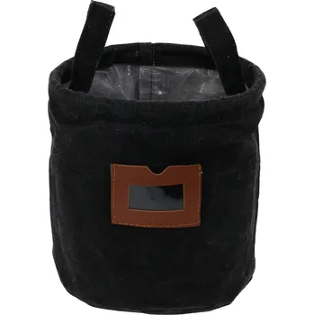 Koš na prádlo Home Styling Collection Textilní koš s okénkem a rukojetí, ? 16 cm