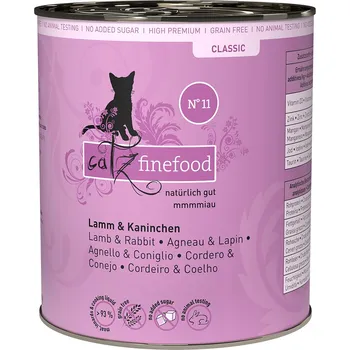 Krmivo pro kočku 12x800g catz finefood - jehněčí a králík