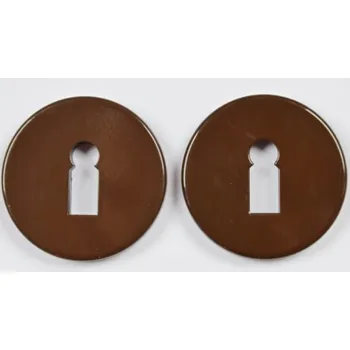 Dveřní kování KOMAS Štít dveřní kulatý, bronz OK