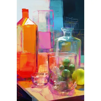 Plakát Plakát, Obraz - Neon Still Life No 2, Treechild