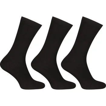 3PACK ponožky Nedeto vysoké bambusové černé (3PBV01) S Možnost vrácení zboží ZDARMA do 120 dnů!