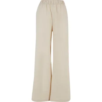Dámské kalhoty Ladies Linen Mixed Wide Pants - softseagrass 5XL