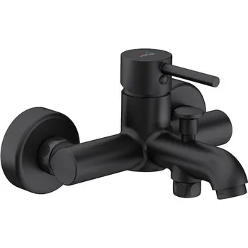 Vodovodní baterie Jika MIO STYLE černá mat vanová nástěnná bez příslušenství