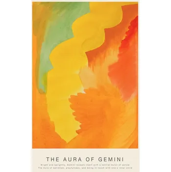 Plakát Plakát, Obraz - The Aura of Gemini (Astrology, Spirituality & Zodiac Series)