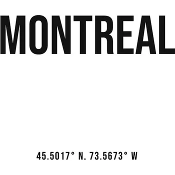Plakát Plakát, Obraz - Montreal simple coordinates, Finlay & Noa