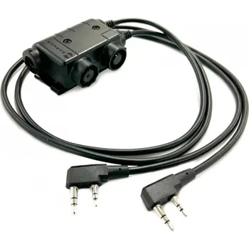 Vysílačka EARMOR EARMOR M56 DUALCOMM PTT spínač, konektor Kenwood / Baofeng 2-pin