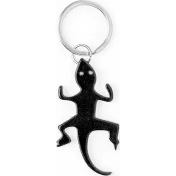 Euro Habitat Klíčenka otvírák, ještěrka, černá