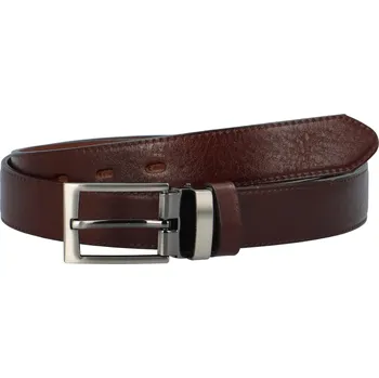 Opasek Pánský kožený opasek hnědý - PB Westr 105 hnědá