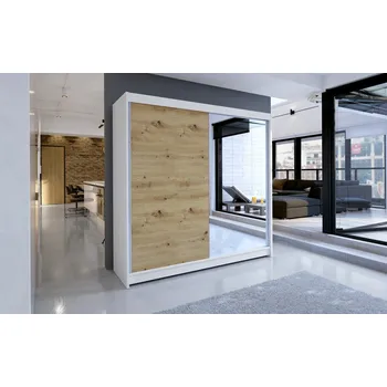 Šatní skříň Skříň Taisa I 180 bílá/artisan