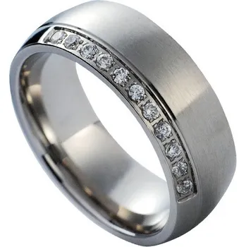 Prsten NUBIS® NSS1005-Zr-C Dámský snubní prsten s čirými zirkony - velikost 60 - NSS1005-Zr-C-60