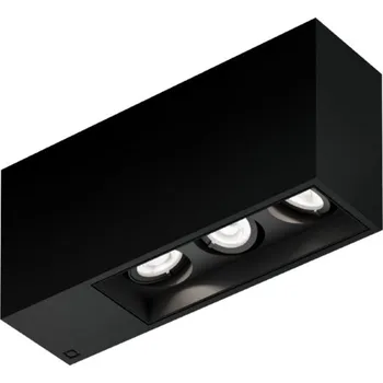 Wever & Ducré Dlouhé stropní svítidlo se třemi zdroji Plano Petit Ceiling 3.0 Barva: Černá, Teplota chromatičnosti: 2700 Kelvinů, Úhel vyzařování: 15° 162744B3 Dlouhé stropní svítidlo se třemi zdroji Plano Petit Ceiling 3.0