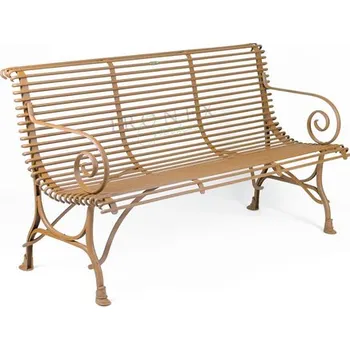 Zahradní lavice Kovová lavice Arras B3 Barva: Fawn Brown - RAL 8007, Galvanizace: Nic