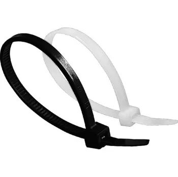 Stahovací páska TS Stahovací páska 2,5x200 mm černá 100 ks