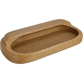 Nábytkové kování TS Úchytka dřevěná mušle buk lak - DOPRODEJ