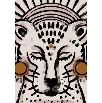 Plakát Plakát, Obraz - Tiger (Light Version), Treechild