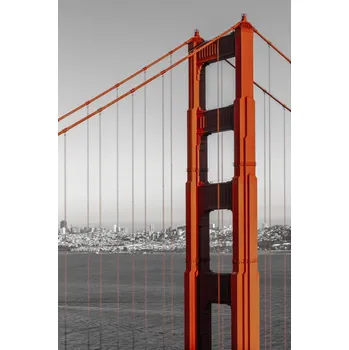 Plakát Plakát, Obraz - SAN FRANCISCO Golden Gate Bridge | colorkey, Melanie Viola