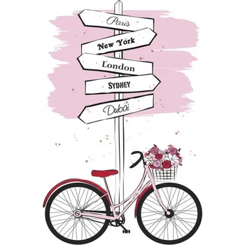 Plakát Plakát, Obraz - Pink Bike, Martina Pavlova