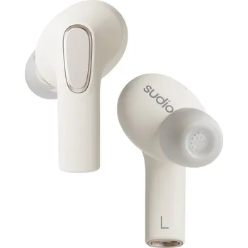 Sluchátka Sudio E3 Headset do uší (In Ear) Bluetooth® stereo bílá Potlačení hluku headset, Nabíjecí pouzdro, dotykové ovládání