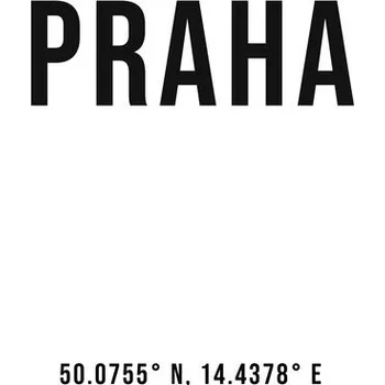 Plakát Plakát, Obraz - Praha simple coordinates, Finlay & Noa