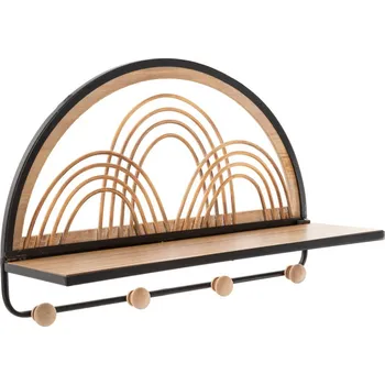 Koupelnový nábytek Mauro Ferretti Rattanová nástěnná police s háčky