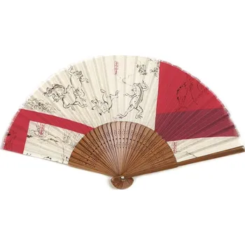 Karnevalový doplněk Vějíř skládací Kyosai Sensu (králík a žába)