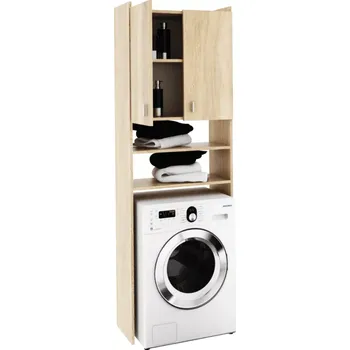 Koupelnový nábytek Skříňka nad pračku NATALI - dub sonoma - SLEVA 3% s kodem radost25