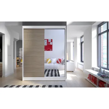 Šatní skříň Skříň Camila I 150 bílá/sonoma