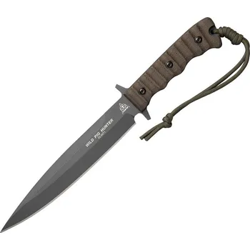 lovecký nůž Tops Wild Pig Hunter Sniper Gray Green Micarta