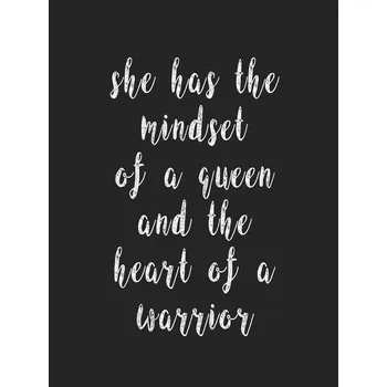 Plakát Plakát, Obraz - Mindset of a queen& heart of a warrior, Finlay & Noa