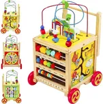 Kruzzel Velká dřevěná motorická kostka - chodítko Kruzzel 22606