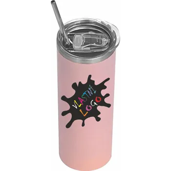 ON-DESIGN Nerezový termo pohárek s brčkem Barva: růžová
