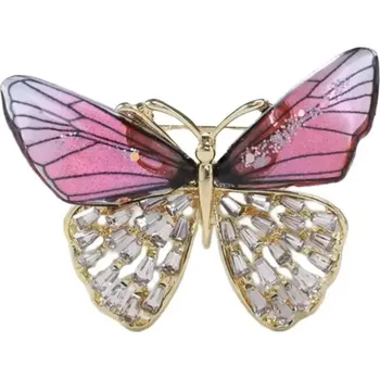 Brož Amparo Miranda® Brož Motýl BM55, Barva Fialová