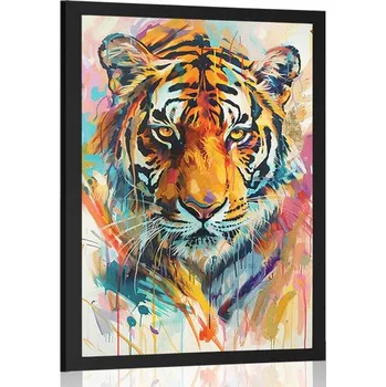 Plakát Dovido Plakát tygr s imitací malby