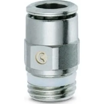 Příslušenství k čerpadlu Camozzi Šroubení přímé, nástrčné s teflonovým těsněním S6510-6-1/4