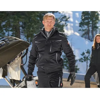 pracovní bunda Softshellová bunda zimní pracovní oděvy e.s.motion 2020 velikost 3XL long černá/platinová Strauss Pracovní oblečení